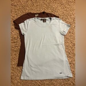 REI Women's Brown and Light Blue T-Shirts